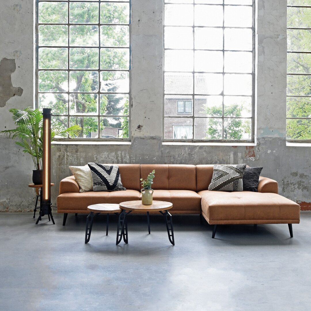hoekbank met chaise longue