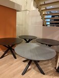 Ronde tafel | 130cm | Massief eikenhouten toplaag | Meeneemprijs 295,-