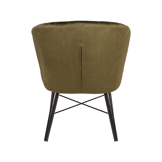 Berghuis Fauteuil Wave - Army green - Fluweel