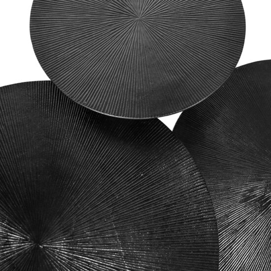 Berghuis Salontafel Set Nobby - Zwart - Metaal - 60 cm