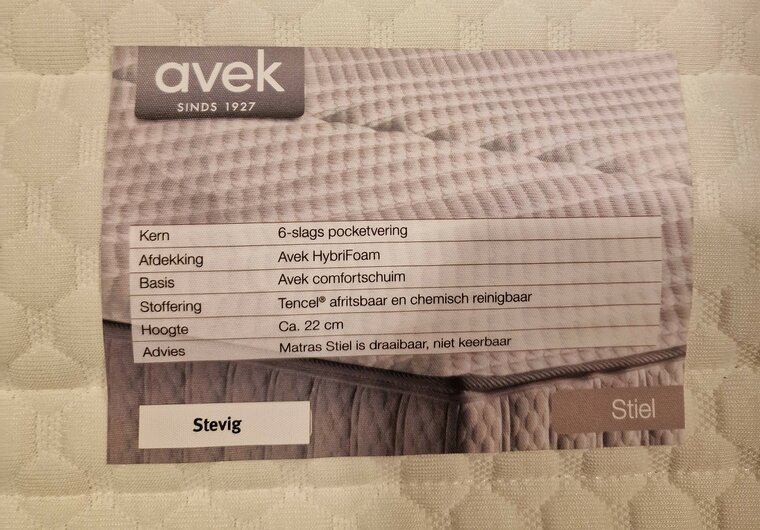 Avek matras Stiel - stevig 