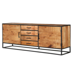 Dressoir Denver - Bruin - Metaal - 210 cm Dressoir Denver - Bruin - Metaal - 210 cm