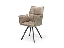 Eetkamerstoel St Tropez - Zand-Taupe Eetkamerstoel St Tropez - Zand-Taupe