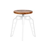 Kruk Pebble - Wit - Mangohout Kruk Pebble - Wit - Mangohout