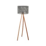 Vloerlamp Stripe - Grijs - Mangohout Vloerlamp Stripe - Grijs - Mangohout