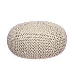 Poef Knitted - Naturel - Katoen - L Poef Knitted - Naturel - Katoen - L