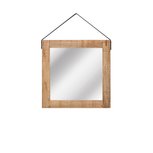 Spiegel - Naturel - Mangohout - 60x60 cm Spiegel - Naturel - Mangohout - 60x60 cm