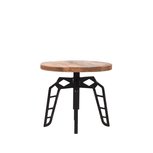 Bijzettafel Pebble - Rough - Mangohout - Rond - 45 cm Bijzettafel Pebble - Rough - Mangohout - Rond - 45 cm