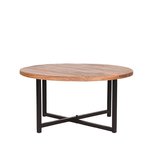Salontafel Dex - Rough - Mangohout - Rond - 80 cm Salontafel Dex - Rough - Mangohout - Rond - 80 cm