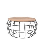 Salontafel Pixel - Antraciet - Metaal - XL Salontafel Pixel - Antraciet - Metaal - XL