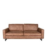 Bank Arezzo - Cognac - Leder - 3-Zits Bank Arezzo - Cognac - Leder - 3-Zits