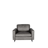 Bank Arezzo - Grijs - Microfiber - 1-Zits Bank Arezzo - Grijs - Microfiber - 1-Zits