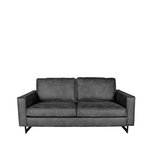 Bank Arezzo - Antraciet - Microfiber - 2-Zits Bank Arezzo - Antraciet - Microfiber - 2-Zits