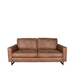 Bank Arezzo - Cognac - Microfiber - 2-Zits Bank Arezzo - Cognac - Microfiber - 2-Zits