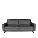 Bank Arezzo - Antraciet - Microfiber - 3-Zits Bank Arezzo - Antraciet - Microfiber - 3-Zits