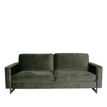 Bank Arezzo - Army green - Fluweel - 3-Zits Bank Arezzo - Army green - Fluweel - 3-Zits