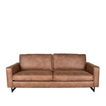 Bank Arezzo - Cognac - Microfiber - 3-Zits Bank Arezzo - Cognac - Microfiber - 3-Zits