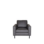 Bank Genua - Antraciet - Microfiber - 1-Zits Bank Genua - Antraciet - Microfiber - 1-Zits