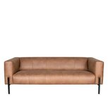 Bank Palermo - Cognac - Leder - 3-Zits Bank Palermo - Cognac - Leder - 3-Zits