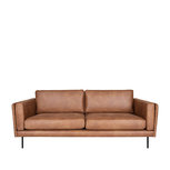 Bank Verona - Cognac - Leder - 2,5-Zits Bank Verona - Cognac - Leder - 2,5-Zits