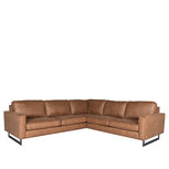 Hoekbank Arezzo - Cognac - Microfiber - 2-Zits + Hoek + 2-Zits Hoekbank Arezzo - Cognac - Microfiber - 2-Zits + Hoek + 2-Zits
