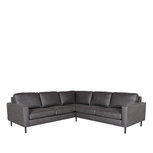 Hoekbank Genua - Antraciet - Microfiber - 2-Zits + Hoek + 2-Zits Hoekbank Genua - Antraciet - Microfiber - 2-Zits + Hoek + 2-Zits