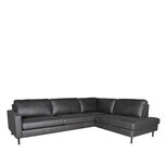 Hoekbank Genua - Antraciet - Microfiber - 2,5-Zits + Ottomane Hoekbank Genua - Antraciet - Microfiber - 2,5-Zits + Ottomane