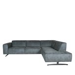Hoekbank Modena - Grijs - Mircoskin - 2,5-Zits + Ottomane Hoekbank Modena - Grijs - Mircoskin - 2,5-Zits + Ottomane