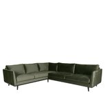 Hoekbank Siena - Army green - Fluweel - 2-Zits + Hoek + 3-Zits Hoekbank Siena - Army green - Fluweel - 2-Zits + Hoek + 3-Zits