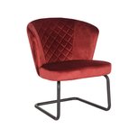 Fauteuil Flow - Rood - Fluweel Fauteuil Flow - Rood - Fluweel