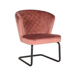 Fauteuil Flow - Roze - Fluweel Fauteuil Flow - Roze - Fluweel