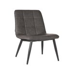Fauteuil James - Antraciet - PU-Leder Fauteuil James - Antraciet - PU-Leder