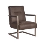 Fauteuil Jim - Antraciet - Microfiber Fauteuil Jim - Antraciet - Microfiber