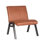 Fauteuil Matz - Cognac - Microfiber Fauteuil Matz - Cognac - Microfiber