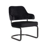 Fauteuil Otta - Zwart - Fluweel Fauteuil Otta - Zwart - Fluweel