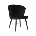 Fauteuil Wave - Zwart - Fluweel Fauteuil Wave - Zwart - Fluweel
