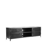 Tv-meubel Gate - Zwart - Metaal - 160 cm Tv-meubel Gate - Zwart - Metaal - 160 cm