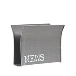 Wanddecoratie Magazinehouder - Antiek grijs - Metaal Wanddecoratie Magazinehouder - Antiek grijs - Metaal