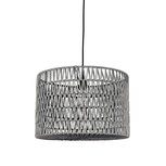 Hanglamp Stripe - Grijs - Katoen Hanglamp Stripe - Grijs - Katoen
