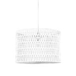 Hanglamp Stripe - Wit - Katoen Hanglamp Stripe - Wit - Katoen