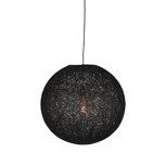 Hanglamp Twist - Zwart - Vlas - M Hanglamp Twist - Zwart - Vlas - M
