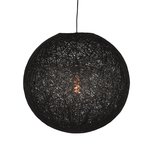 Hanglamp Twist - Zwart - Vlas - XL Hanglamp Twist - Zwart - Vlas - XL