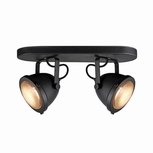 Spot Moto - Zwart - Metaal - 2 Lichts Spot Moto - Zwart - Metaal - 2 Lichts