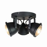 Spot Moto - Zwart - Metaal - 3 Lichts Spot Moto - Zwart - Metaal - 3 Lichts