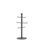 Beker Toren 13x13x33 Cm - Grijs - Metaal Beker Toren 13x13x33 Cm - Grijs - Metaal