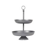 Etagere 26x26x38 cm - Grijs - Metaal Etagere 26x26x38 cm - Grijs - Metaal