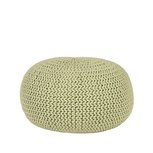 Poef Knitted - Groen - Katoen - L Poef Knitted - Groen - Katoen - L