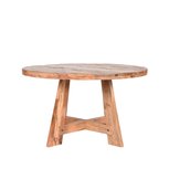 Eetkamertafel Friends - Rough - Mangohout - Rond - 130 cm Eetkamertafel Friends - Rough - Mangohout - Rond - 130 cm