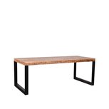 Eetkamertafel Glasgow - Rough - Mangohout - 220x95 cm Eetkamertafel Glasgow - Rough - Mangohout - 220x95 cm