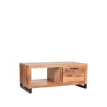 Salontafel Glasgow - Rough - Mangohout - 110x60 cm Salontafel Glasgow - Rough - Mangohout - 110x60 cm